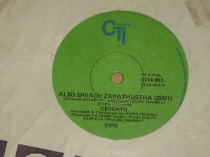DEODATO *RARE OZ 7" 45 ' ALSO SPRACH ZARATHUSTRA (2001) ' 1973 VGC - Picture 1 of 2