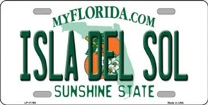 Isla Del Sol Florida Novelty License Plate Isla Del Sol Florida - Picture 1 of 1