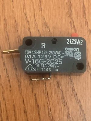 Interruptor puerta microondas D3V-16 Omron D3V-16G-3C25 SZM-V16-FA63 repuesto Foto 1 de 4