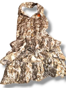 Rocawear Dress Girls Size XL Ruffles Camo Collar Logo Y2K Hip Hop Fashion - Picture 1 of 10