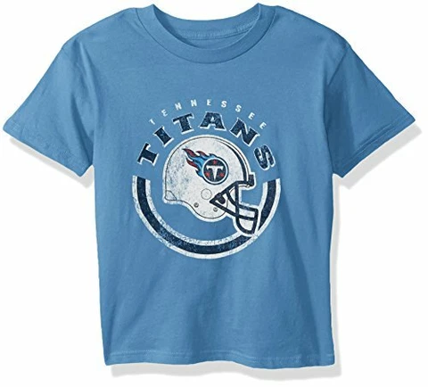 NFL Youth Boys "Cannon Ball" Short Sleeve Tee-Light Blue-L(14-16), Tennessee Cover