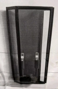 POTTERY BARN Manor Outdoor Glass & Iron Double Bronze Sconce (18'L')-OPEN BOX - Picture 1 of 10