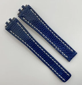 Authentic New Breitling Galactic 30 19mm x 14mm Blue Lizard Watch Strap 163Z OEM - Picture 1 of 7