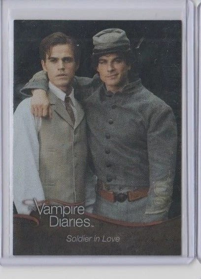 The Vampire Diaries Season 1 Insert Trading Card Foil #F08 Soldier in Love - Image 1 of 1