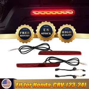 For Honda CR-V CRV Rear Bumper Reflector Brake Fog DRL Indicator Light 2023-up - Foto 1 di 12