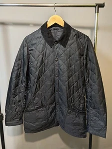 MENS BARBOUR CONWAY DIAMOND QUILTED JACKET Small Black - Picture 1 of 11