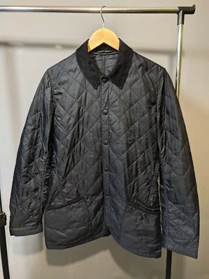 MENS BARBOUR CONWAY DIAMOND QUILTED JACKET Small Black - Image 1 of 4