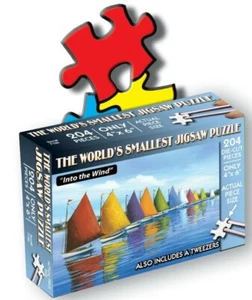 The World's Smallest Puzzle "Into The Wind" 234 Piece Jigsaw Puzzle & Tweezers - Picture 1 of 2
