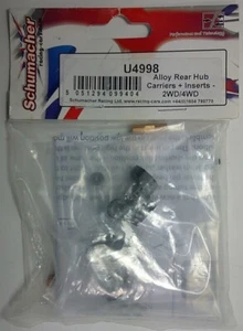 Schumacher U4998 Alloy Rear Hub Carriers + Inserts- 2WD/4WD Free Shipping - Picture 1 of 2