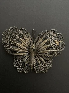 Vintage Brosche Schmetterling  - Bild 1 von 3