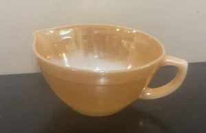 Fire King Peach Lustre Batter Bowl Vintage Mixing Bowl Peach Luster Glassware - Picture 1 of 8