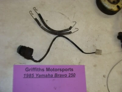 1985 Yamaha Bravo BR250 80f exhaust pipe mount springs parts lot ignition switch - Image 1 of 4