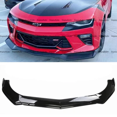 For Chevrolet Corvette UNIVERSAL Front Bumper Lip Spoiler Splitter Glossy Black Foto 1 de 4
