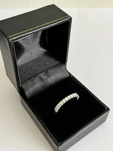 Cartier 1.25 ct Diamond Platinum Eternity Ring Band Wedding Size 5.25 - Picture 1 of 9