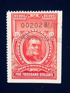 U.S: USED #R731 LIGHT HANDSTAMP CV $175 - Picture 1 of 1