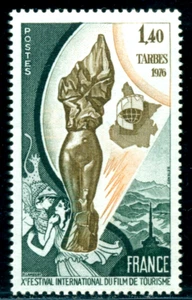 1976 Tourismus Filmfestival, Preisstatue, Filmszene, Pyrenäen, Frankreich, 1993, postfrisch - Bild 1 von 1