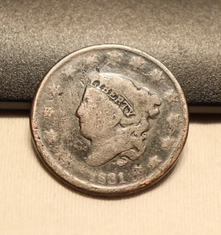 1831 US Large Cent 1c (Scratched) Cover