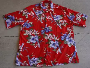 Camicia hawaiana vintage con bottoni Aloha Hut - Foto 1 di 4