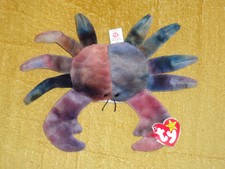 TY Beanie Baby, 1996 CLAUDE The Crab Multiple Errors