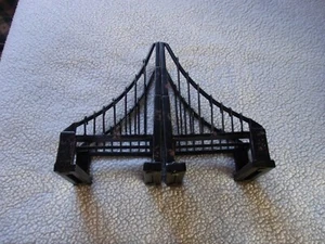 Vintage Bronze Metal Suspension Bridge Design Decorative Bookends, Set of 2 - Picture 1 of 5