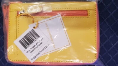 Pulsera/cartera de teléfono celular BAEKGAARD Vera Bradley imitación cuero narciso/peonía Foto 1 de 4