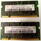 N. 2 Banchi da  1 GB RAM Memoria Hynix 1GB 2Rx8 PC2-5300S-555-12