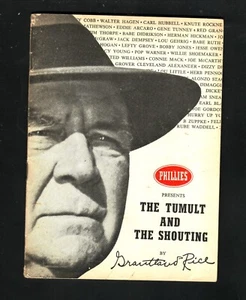 Grantland Rice The Tumult And The Shouting Phillies Cigars - Imagen 1 de 1