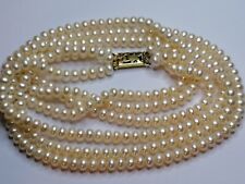 Vintage Estate 14ct Gold Plated Cultured Freshwater Pearl Necklace 1000