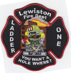 Maine Lewiston Fire Dept Ladder 1 Patch - Picture 1 of 1