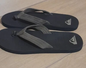 New Quiksilver Quilted Flip-Flops Mens Brown Size 14 Sandal Shoes - Picture 1 of 4