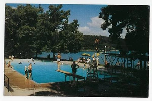 Green Lake WI Swimming Pool American Baptist Assembly Vintage Postcard - Picture 1 of 2