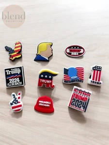 10 Stück Donald Trump Kroko Charms | Jibbitz Schuh Charms für 2024 Wahl - Bild 1 von 2