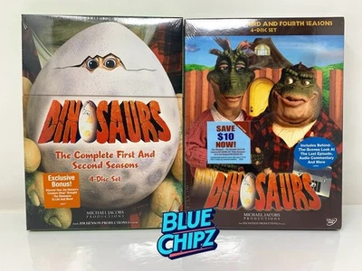 Dinosaurs Complete Seasons 1–4 DVD Box Set | Jim Henson | Factory Sealed Disney - Image 1 of 4