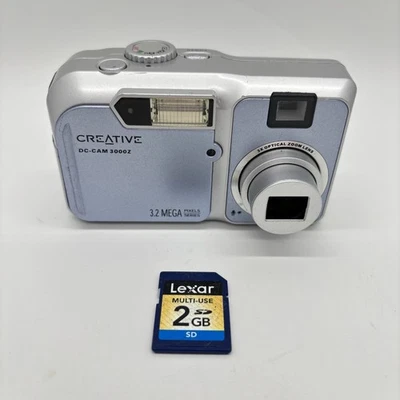 Creative Labs DC-CAM 3000Z Compact Digital Camera 3.2MP 3x Zoom with 2GB SD Card - Image 1 of 4