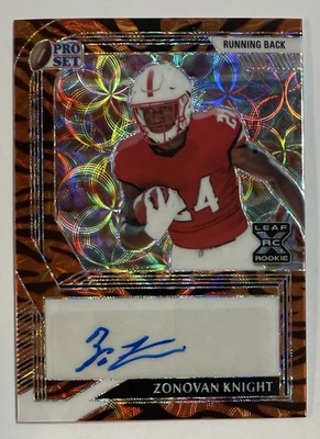 Zonovan Bam Knight 2022 Leaf Pro Set Metal Tiger Scope Rookie Auto #d 2/5 #PAZK1 - Image 1 of 2
