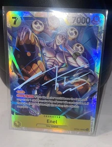 Enel One Piece J Michael Tatum Signed Autograph English Voice Actor OP05-100 - Picture 1 of 4