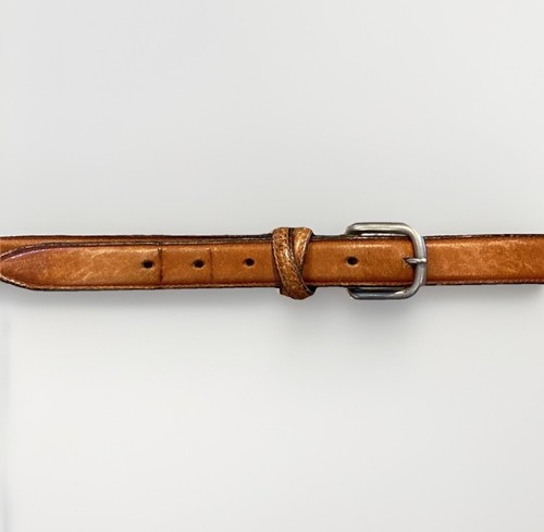 CHRISTIAN DIOR Cintura uomo vintage in pelle marrone chiaro 40 L