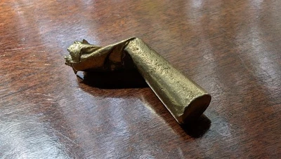 CIGARETTE BUTT cast in solid bronze handmade lost wax cast sculpture surrealism  - Image 1 of 4
