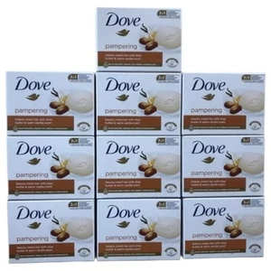 10x Dove Pampering Beauty Cream Bar With Shea Butter & Warm Vanilla Scent - Picture 1 of 1