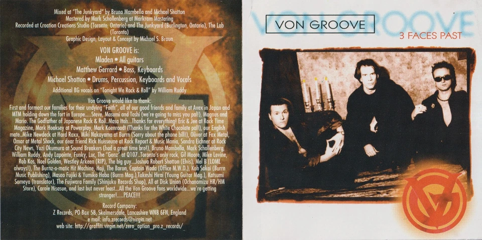 Von Groove – 3 Faces Past CD 2000 (Z Records – ZR1997029) - Bild 1 von 4