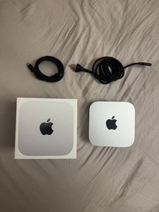 2024 Apple Mac mini M4 Chip 16GB RAM 256GB SSD Silver MU9D3LL/A - Picture 1 of 4