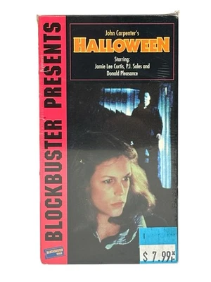 Sealed Halloween VHS 1978 Horror Film Movies Blockbuster Video Exclusive New - Image 1 of 4