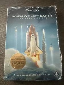 When We Left Earth - The Nasa Missions (DVD, 2008, 4-Disc Set) - NEW - Picture 1 of 2