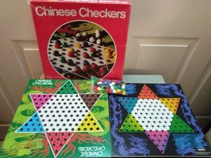 Complete Vintage 1992 Pressman Chinese Checkers 60 Plastic Marbles + Extra Board - Picture 1 of 6