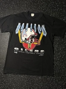 Houston Oilers T Shirt Vintage Big Logo 1993 Magic Johnson Tag XL Single Stitch - Picture 1 of 11