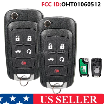 2 брелока для дистанционного открывания дверей автомобиля Chevy Sonic 2012 2013 2014 2015 2016 2017 годов выпуска без ключа - Изображение 1 из 4