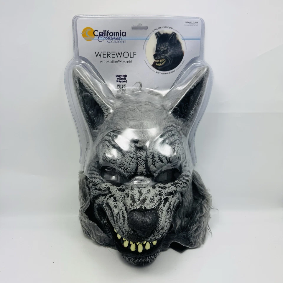 New California Costumes 60305 Motion Werewolf Ani-Motion Mask Adults One Size - Image 1 of 4