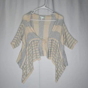 Kimchi Blue Cardigan Sweater Womens XS Sparkle Flutter Tie Front Whimsigoth Y2K - Picture 1 of 7