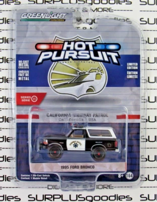 Greenlight Hot Pursuit R35: 1995 FORD BRONCO California Hwy Patrol Police CHP - Image 1 of 4