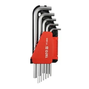 O62 YATO Set Winkelschlüssel ZOLL 12tlg extra lang Kugelkopf Innensechskant - Bild 1 von 1